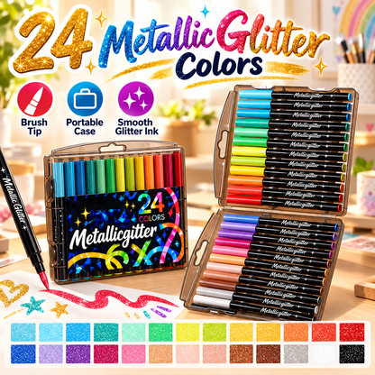Glitter Metallic Markers – Make Every Creation Sparkle ✨