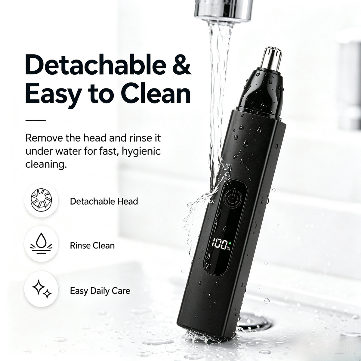 Professional LED Display Nose & Ear Trimmer