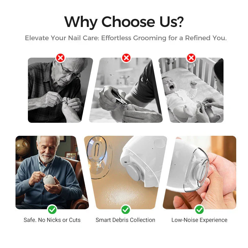 Smart Nail Grinder – Effortless, Safe & Gentle Nail Care