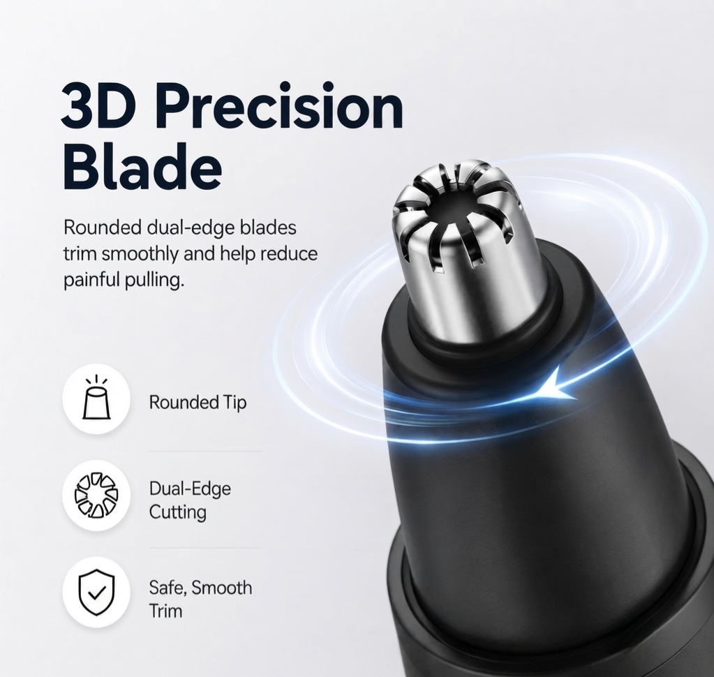 Professional LED Display Nose & Ear Trimmer