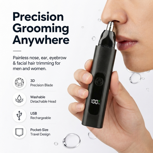 Professional LED Display Nose & Ear Trimmer